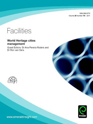 cover image of Facilities, Volume 29, Issue 7 & 8
